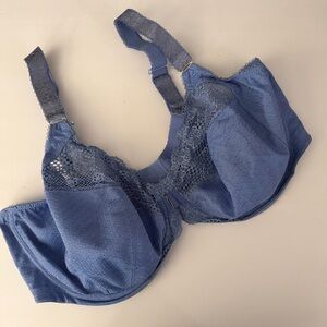 Elomi Carmen Cashmere Blue Plunge Underwire Bra 40I (US) / 40G (UK)